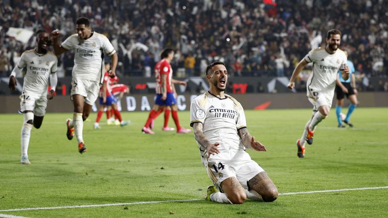 Real Madrid reaches Spanish Super Cup final after thrilling extra time win over Atlético Madrid
