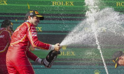 F1 Australian GP: Carlos Sainz wins after Verstappen retires early