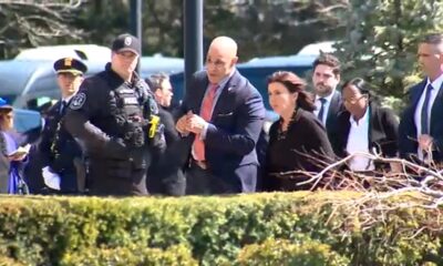 NYPD Officer Jonathan Diller wake attended by New York Gov. Kathy Hochul; Baltimore bridge collapse salvage operation underway