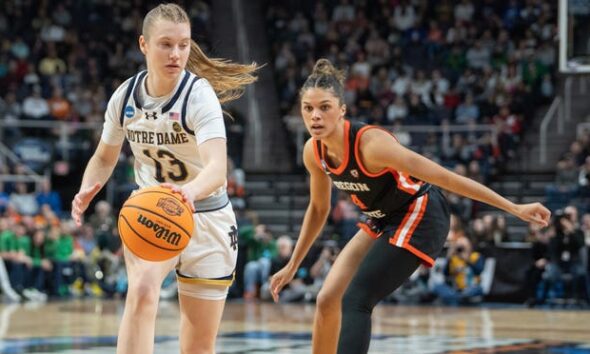 Oregon State women top Notre Dame in Sweet 16, advance to Elite Eight
