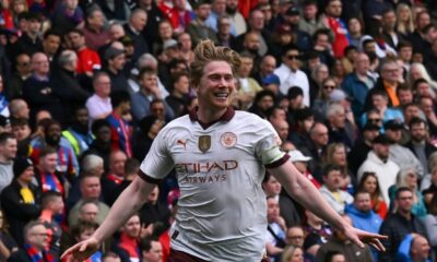 Kevin De Bruyne scored twice in Manchester City