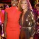 Amanda Seales, right, opened up about her rumored feud with