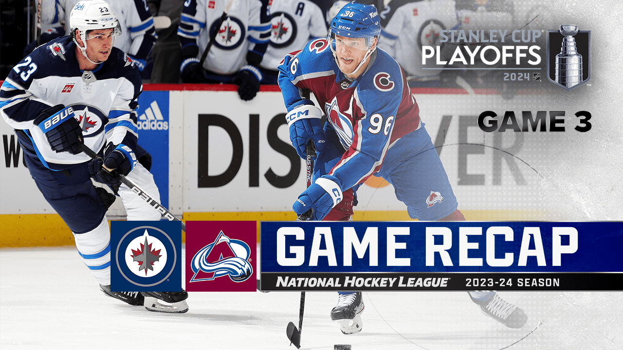 Avalanche score 5 in 3rd, rally past Jets in Game 3 to take series lead 