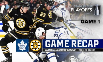 DeBrusk scores twice, Bruins defeat Maple Leafs in Game 1 of East 1st Round