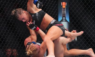 Kayla Harrison chokes out Holly Holm to win debut at UFC 300