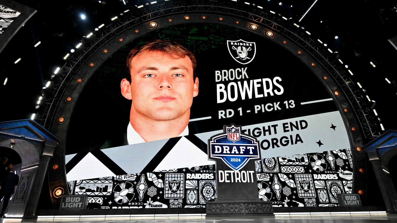 Raiders select Georgia TE Brock Bowers with No. 13 pick in 2024 NFL Draft