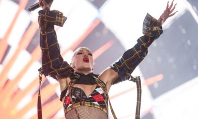 Gwen Stefani of No Doubt performs on the Coachella Stage at the Coachella Valley Music and Arts Festival in Indio, Calif., April 13, 2024.