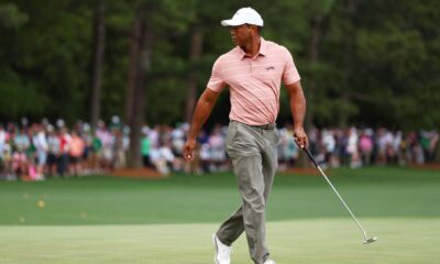 Tiger Woods 1 under at Masters but faces 23-hole test Friday