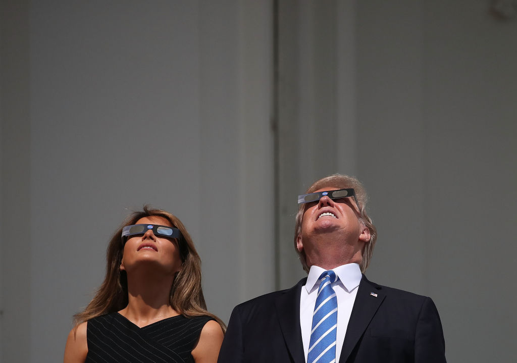 Trump Posts Bizarre Solar Eclipse Campaign Ad