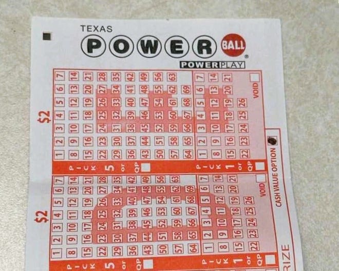 This is a Texas Powerball ticket. The player has chosen the cash value option.