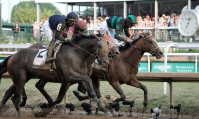Tight finish at the 150th Kentucky Derby, but Mystik Dan prevails at the rail at Churchill Downs on Saturday, May 4, 2024.