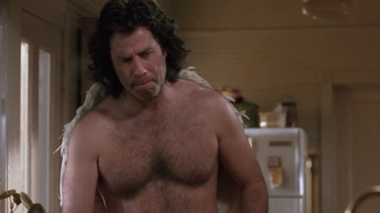 John Travolta as Michael the Angel shirtless