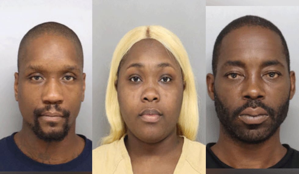 Montianez Merriweather (left), DeKyra Vernon (center) and Jermaine Matthews (right).