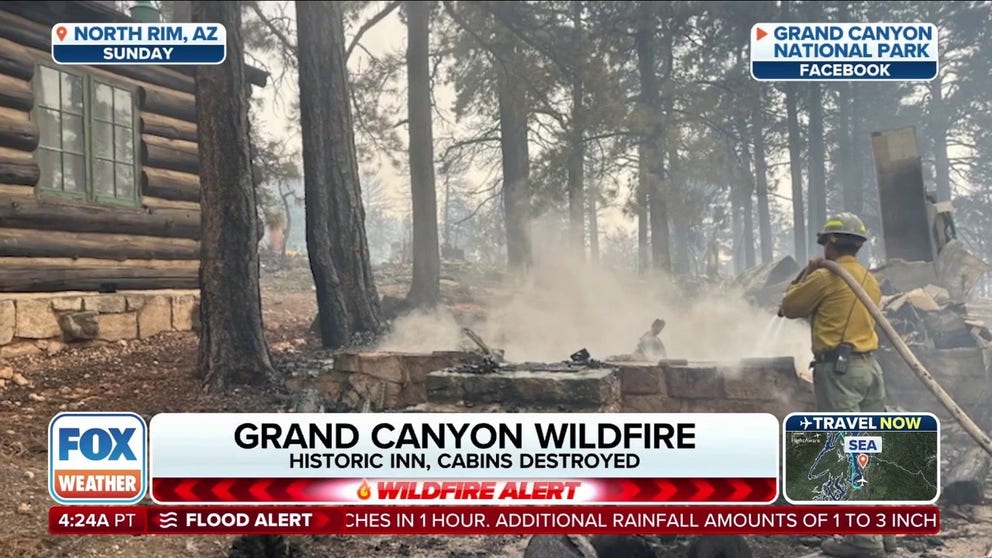 Dozens of buildings inside the North Rim of the Grand Canyon have been destroyed, including a historic lodge, as a chlorine gas leak has forced firefighter evacuations after the Dragon Bravo Fire exhibited extreme and volatile behavior and ripped through the region on Friday.