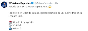 Señal de transmisión para el