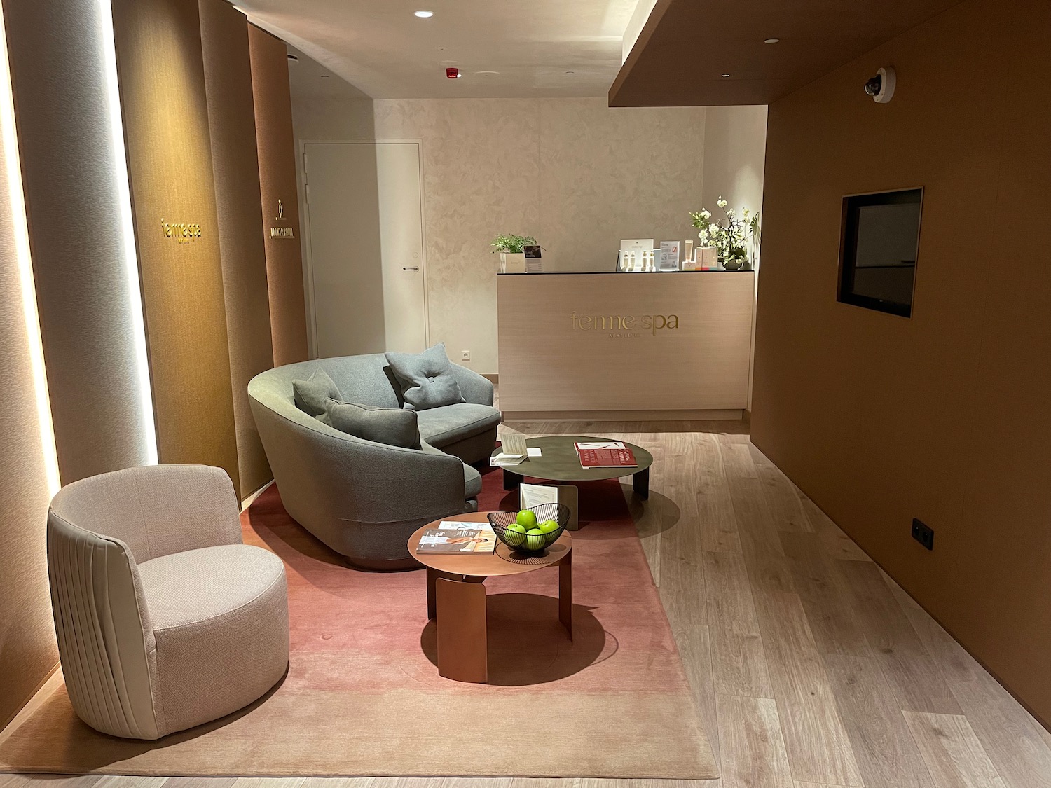 a room with a couch and a table