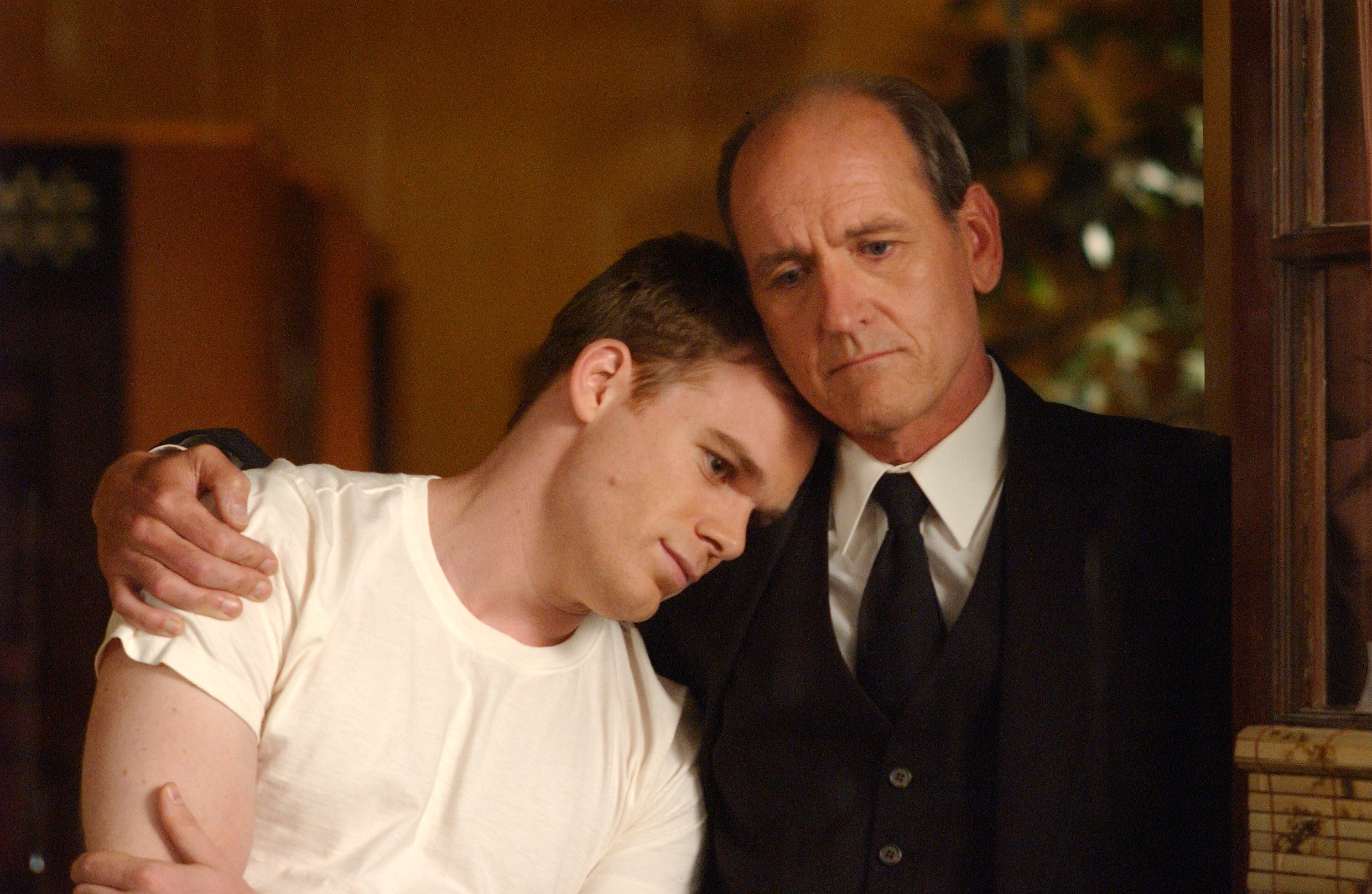 Michael C. Hall and Richard Jenkins in 'Six Feet Under'