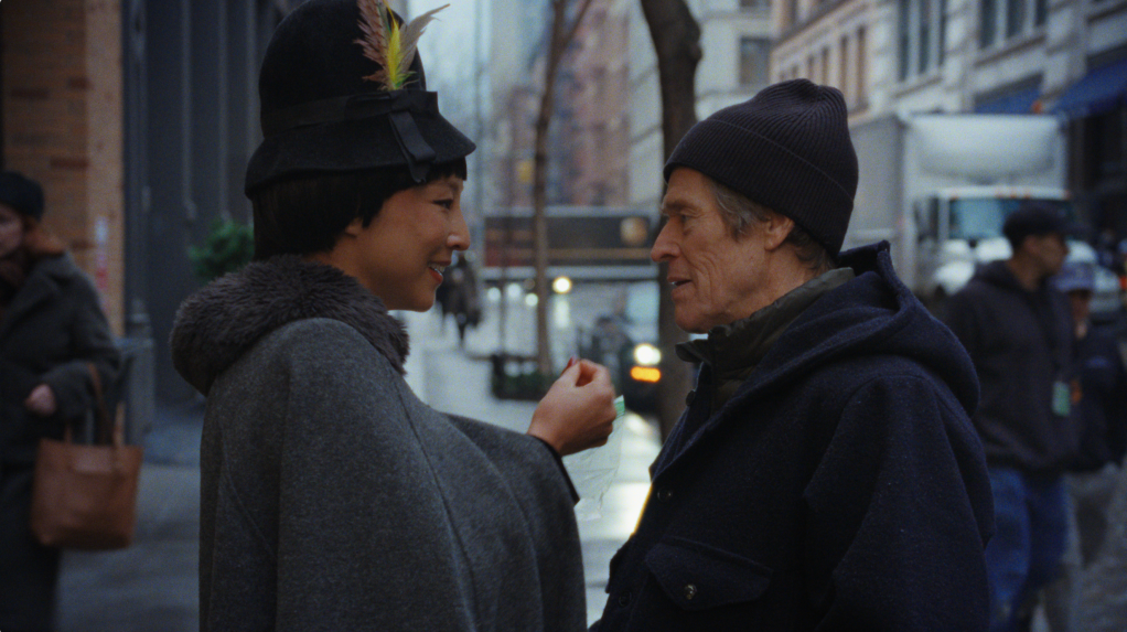 First Clip Of 'Late Fame' With Willem Dafoe And Greta Lee