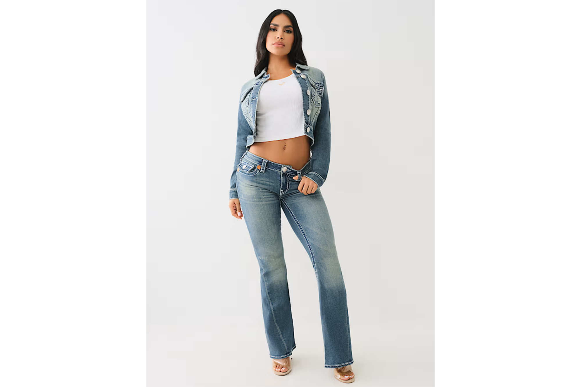 A model in jeans
