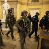 FBI and ATF law enforcement push out supporters of President Trump as they protested inside the U.S. Capitol on Jan. 6, 2021, in Washington, D.C.