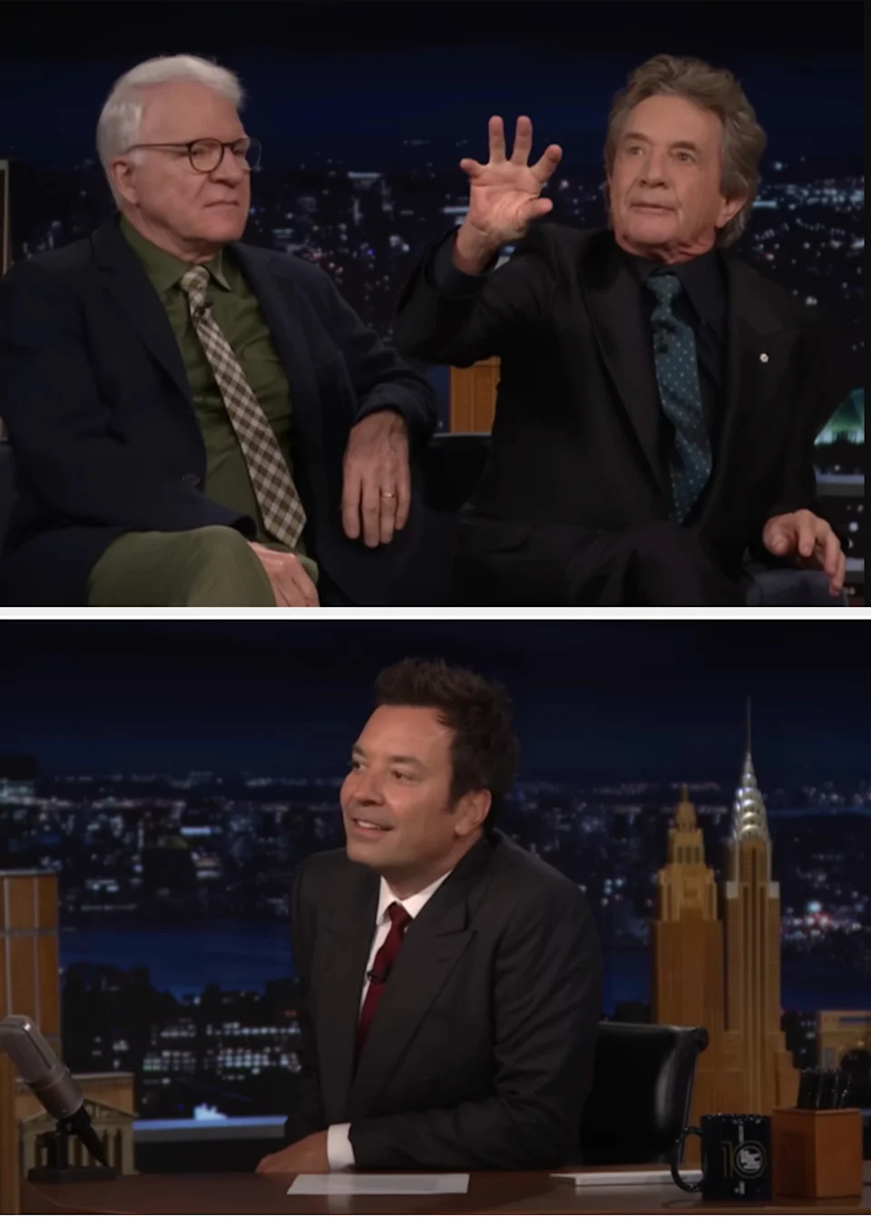 Jimmy talking to Martin and Steve