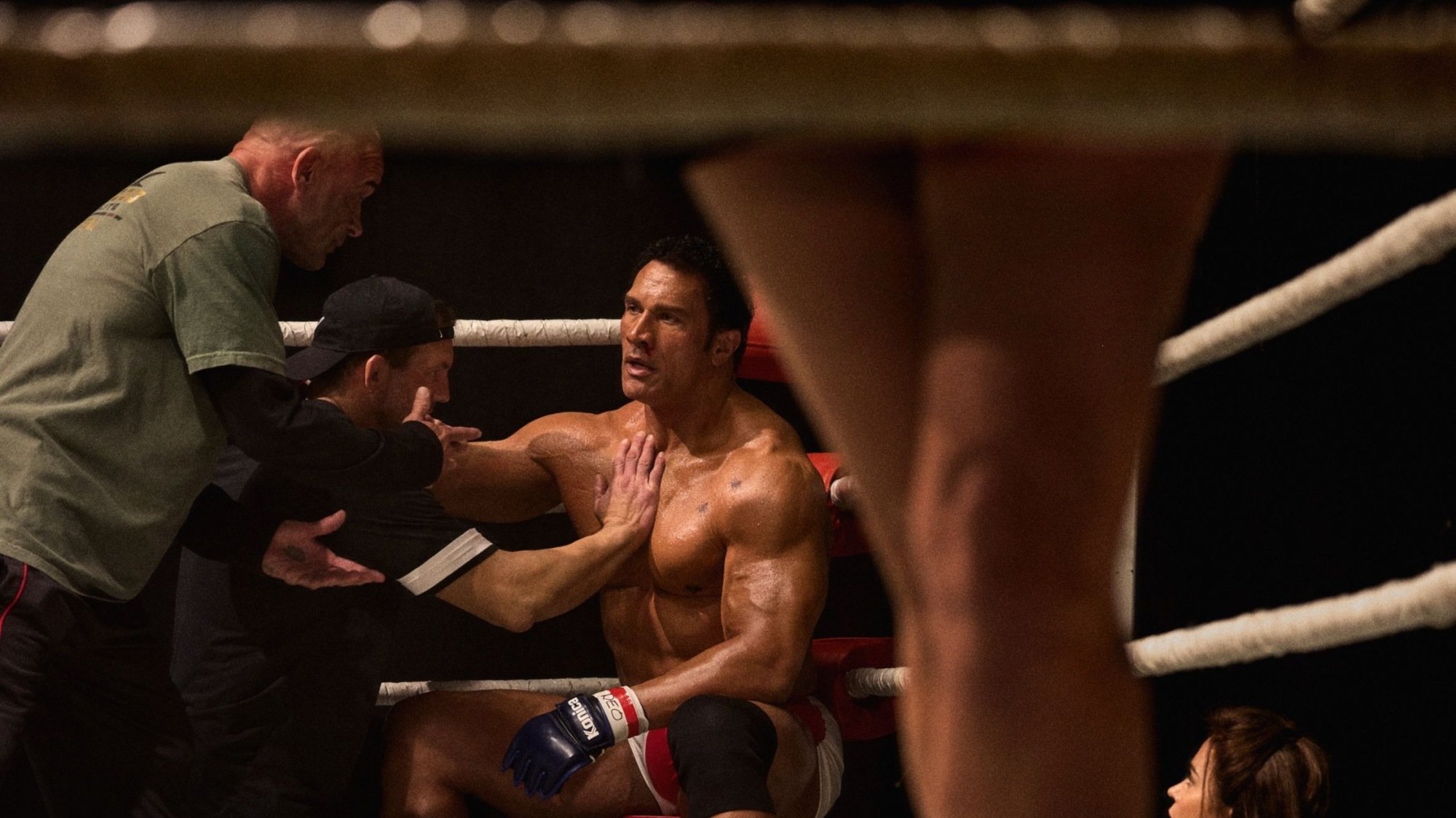 Dwayne Johnson plays Mark Kerr in