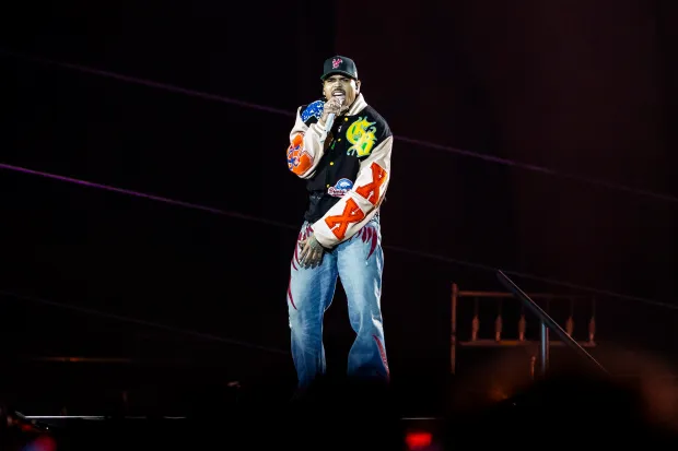 Chris Brown performs during his “Breezy Bowl XX” tour in...